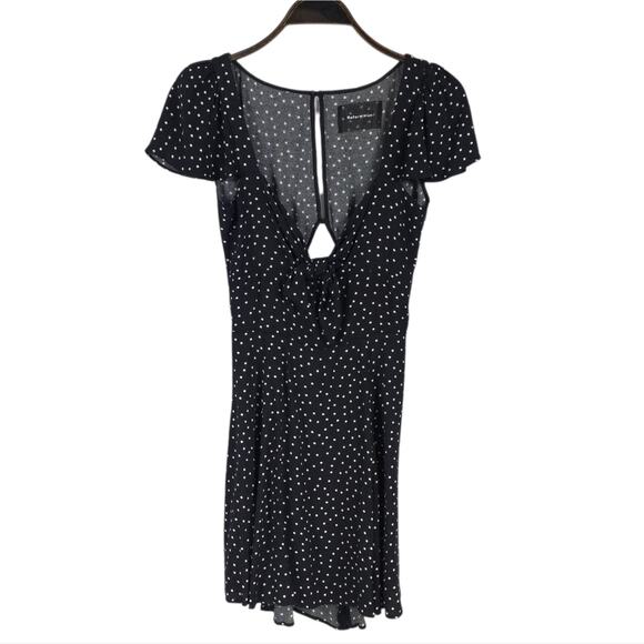 Reformation Elio Mini Dress Polka Dot Print Flutter Cap Sleeve - Picture 4 of 11